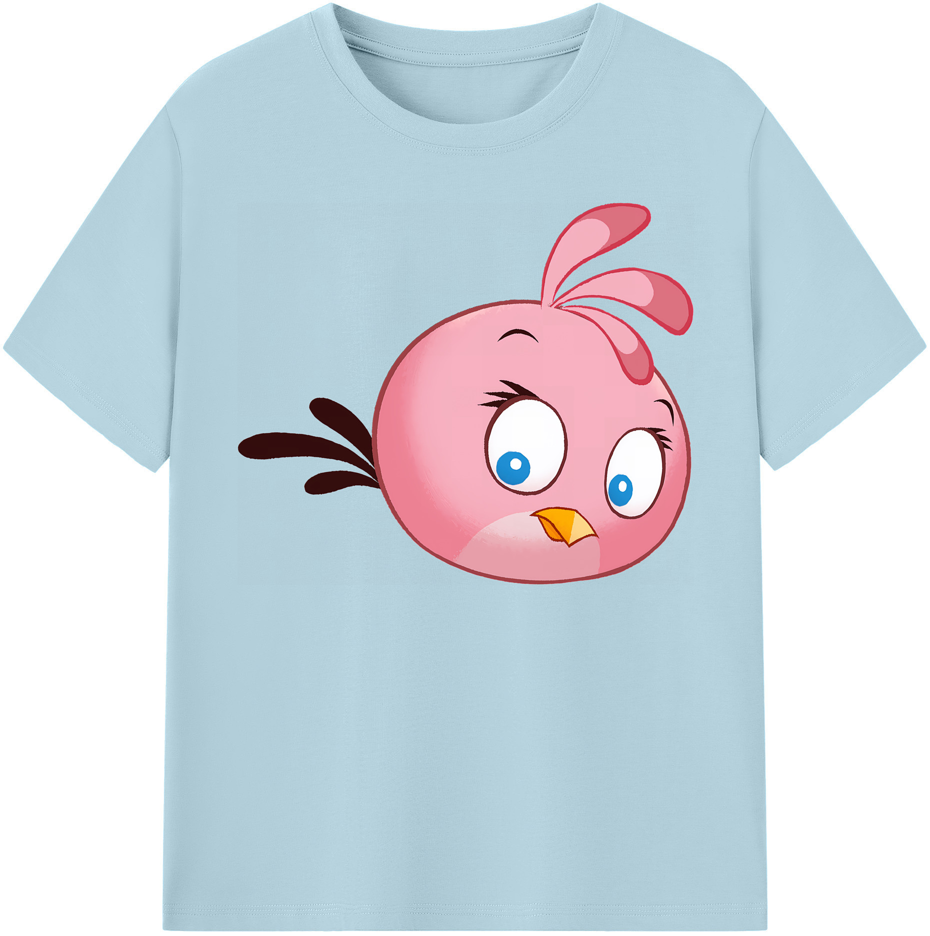 （画像用） Angry Birds アングリーバード 綿100％半袖Tシャツ（フロントプリント）